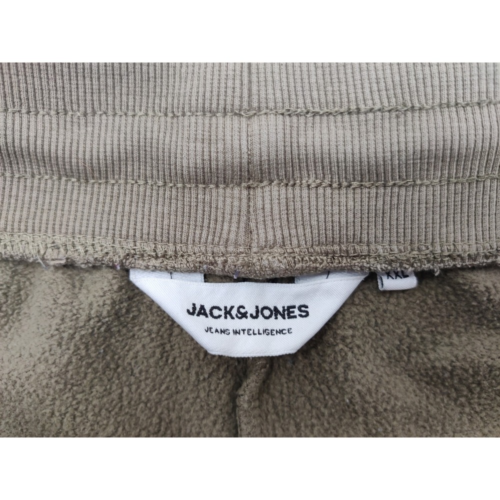 Jack & Jones Originals Jjimore Sweatpants Mens XXL Olive Green Joggers Fleece - Picture 3 of 8